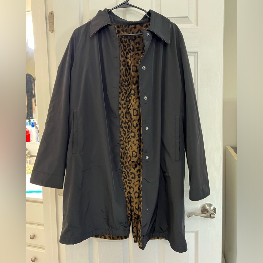 Reversible Animal Print Coat